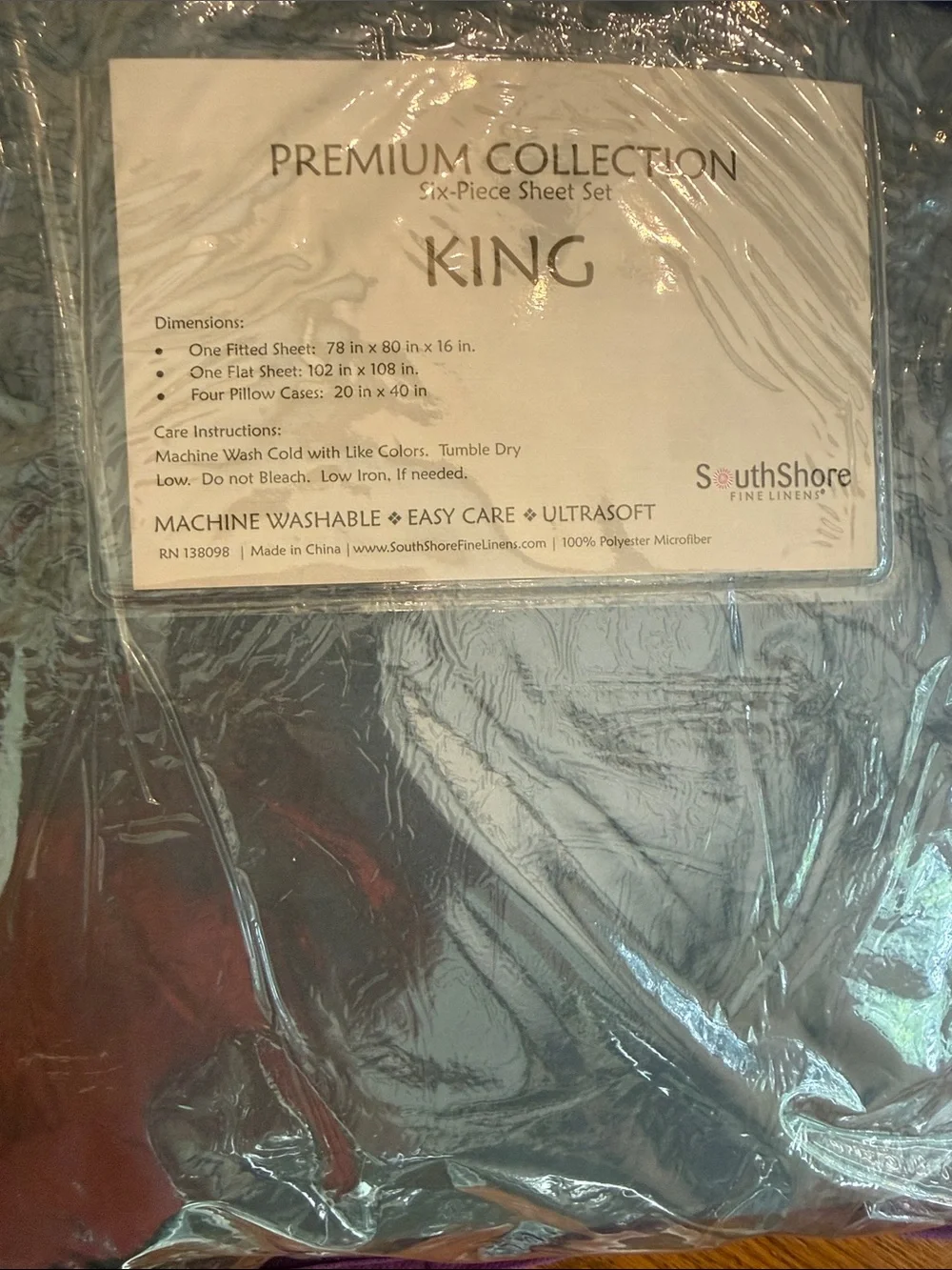 Premium Collection King Sheet Set by SouthShore Blue